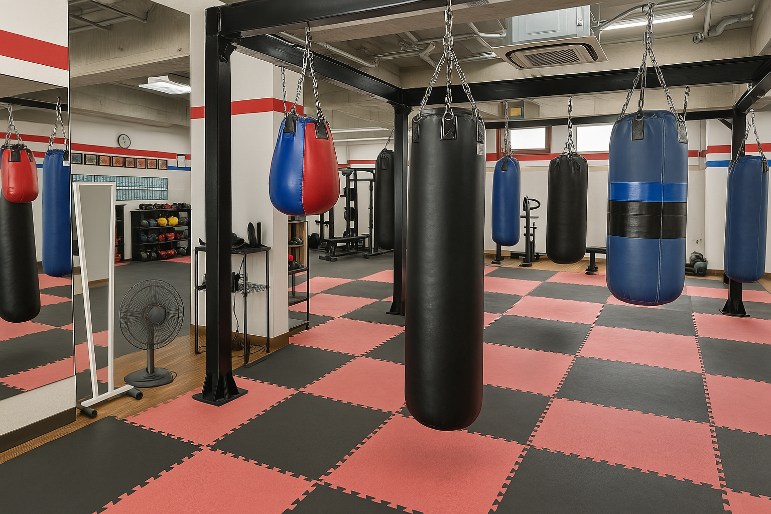 サンドバッグエリア